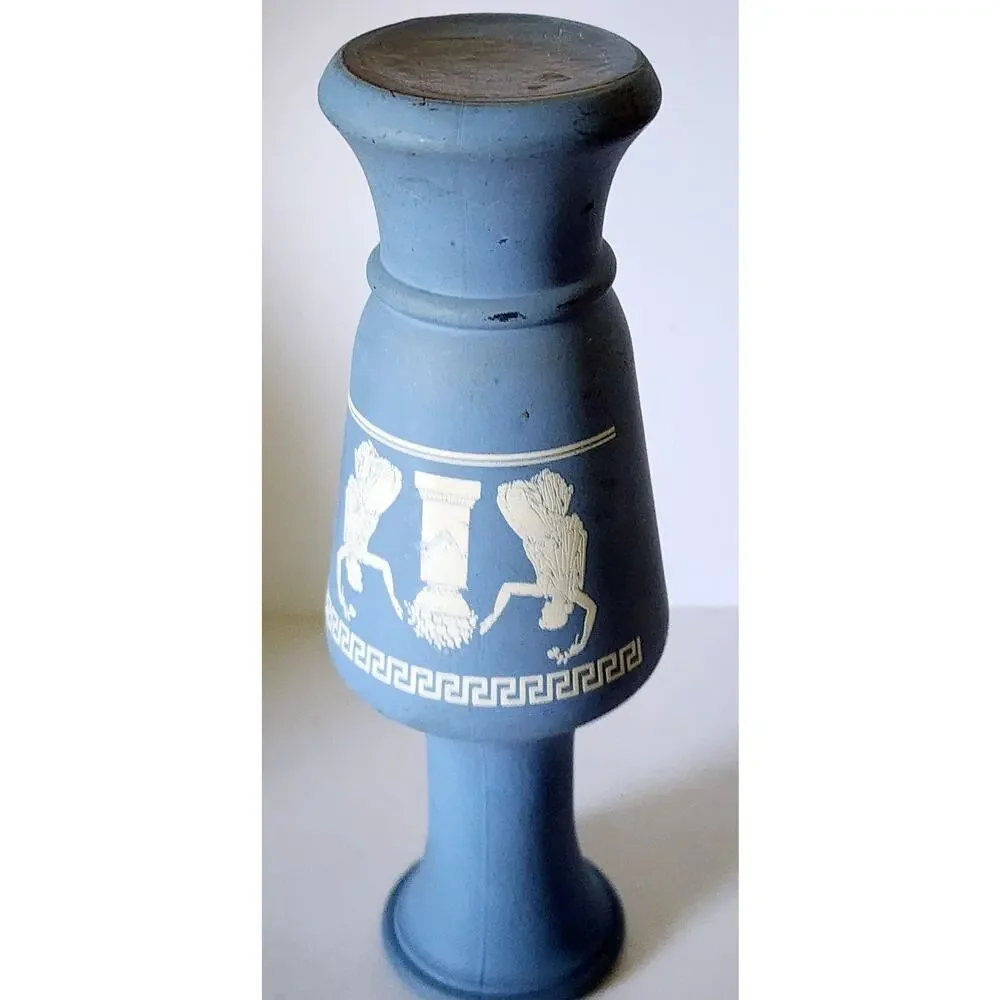 Avon Vase Imitation Wedgewood Jasperware Grecian Blue 6